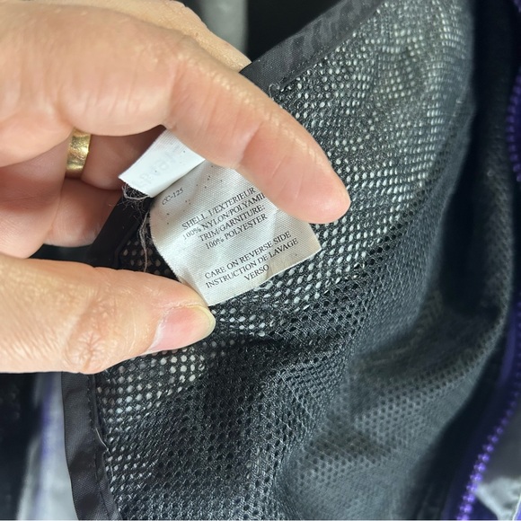 Marmot Hoodie Womens Small Purple Full Zip Hooded Water Rain Jacket-Peeling/FLAW - Picture 10 of 16